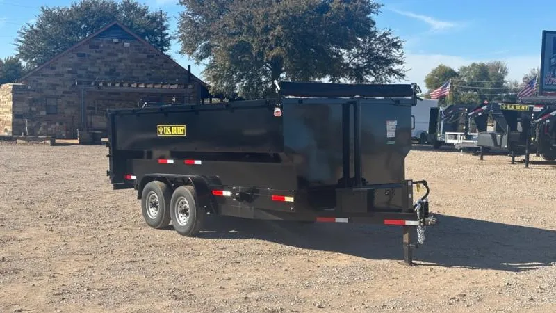 2025 U.S. BUILT 7'x16'x4' Bumper Pull Dump Trailer 14K
