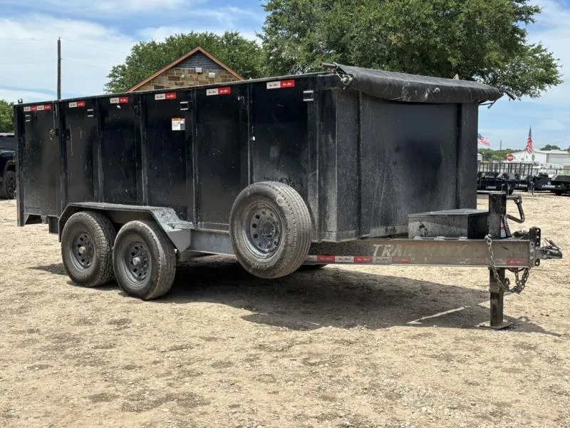 2025 Trail Maxx Used 7x16x4 Bumper Pull Dump Trailer 14k