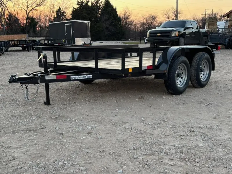 2026 C&M Trailers 76"x10' Tandem Axle Utility Trailer w/ Gate 3.5K GVWR (76X10TA)