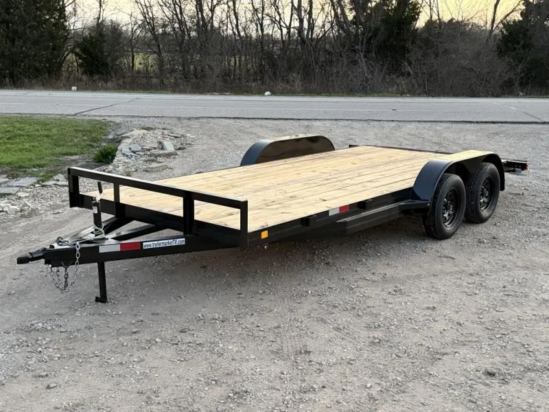 2026 C&M Trailers 82"x18' Car Hauler Trailer *Brakes* *Ramps* *Bulldog Coupler* *Radials* 7K GVWR