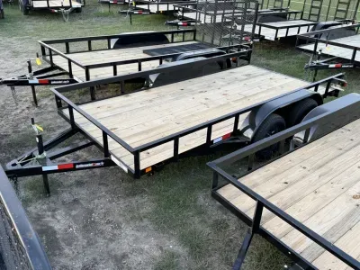 2026 Trailer Market ON SALE! NEED GONE ASAP. NEW 14FT TANDEM AXLE UTILITY TRAILERS 76"X14'