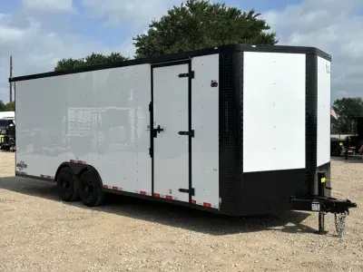 2027 Cargo Craft EV-Elite V-Nose 8.5' x 24' Tandem Axle Cargo / Enclosed Auto Hauler Trailer Polycor