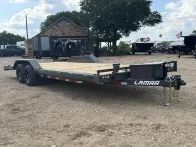 2026 Lamar 102"x24' Car Hauler Trailer Bumper Pull 10K GVWR (CC022425), Drive Over Fenders