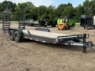 2026 Lamar 83" x 22' H6 - Equipment Hauler (H6) 14K GVWR (H6832227), Bumper pull tandem 7K axles