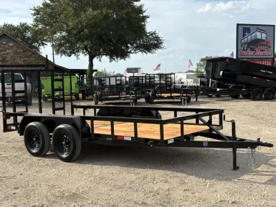 2027 Trailer Market 76"x14' Tandem Axle Utility Trailer w/ Gate and Brakes (76x14UT)