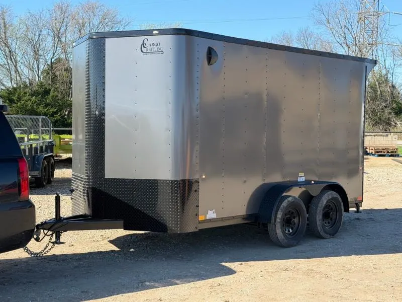2026 Cargo Craft EV-Elite V-Nose 7' x 14' Tandem Axle Cargo / Enclosed Trailer Polycor Siding (EV-71