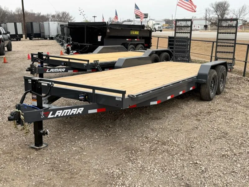 2026 Lamar 83" x 22' H6 - Equipment Hauler (H6) 14K GVWR (H6832227), Bumper pull tandem 7K axles