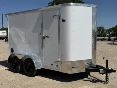 2026 Cargo Craft EV-Elite V-Nose 6' x 12' Tandem Axle Cargo / Enclosed Trailer Polycor Siding (EV
