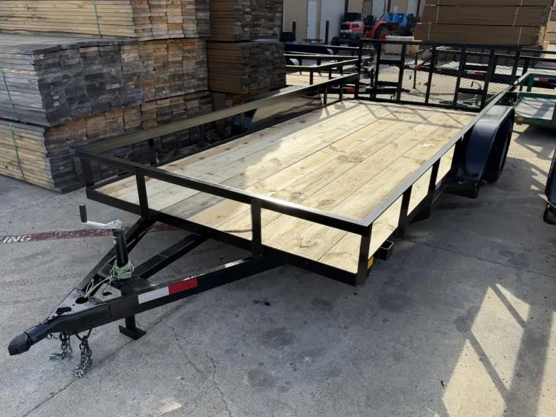 2026 C&M Trailers 82"x16' Tandem Axle Utility Trailer w/ Dovetail (14+2) (82X16TA)