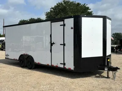 2026 Cargo Craft EV-Elite V-Nose 8.5' x 24' Tandem Axle Cargo / Enclosed Auto Hauler Trailer Poly