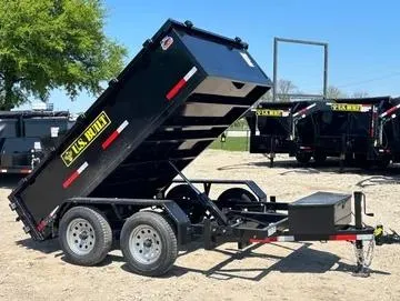 2025 U.S. BUILT 6'x10'x2' Bumper Pull Dump Trailer 7K