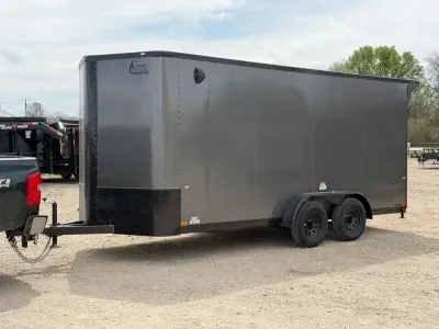 2026 Cargo Craft EV-Elite V-Nose 7' x 18' Tandem Axle Cargo / Enclosed Trailer Polycor Siding (EV-71