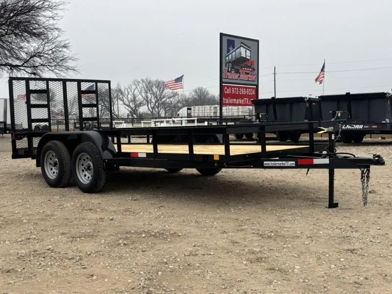 2026 C&M Trailers 76"x16' Tandem Axle Utility Trailer w/ Gate (76X16TA)