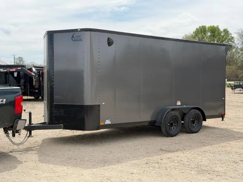 2026 Cargo Craft EV-Elite V-Nose 7' x 18' Tandem Axle Cargo / Enclosed Trailer Polycor Siding (EV