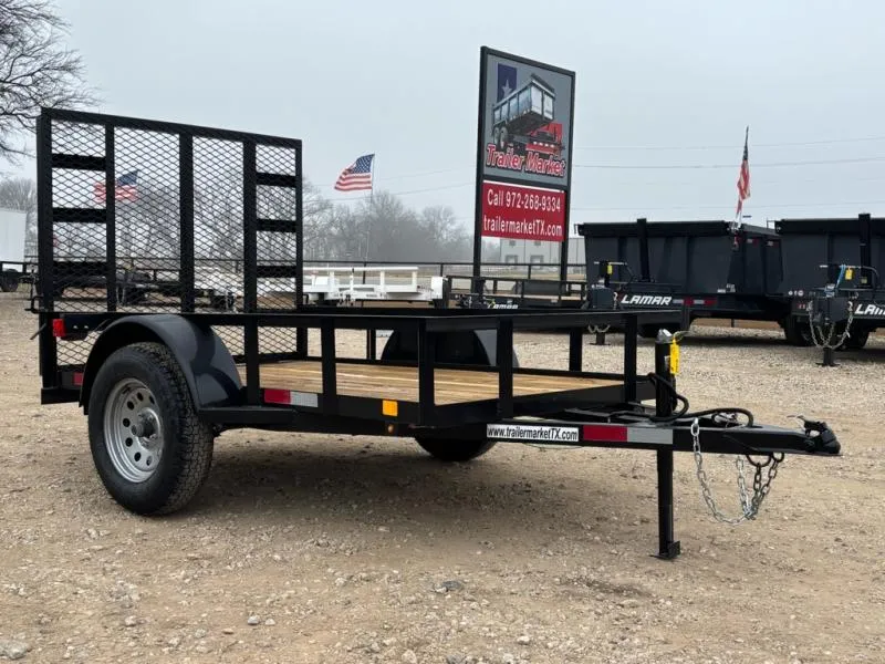 2026 C&M Trailers 5'x8' Single Axle Utility Trailer w/ Gate 3.5K GVWR (5X8SA)