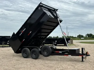 2027 Texas Pride 7x14x4 Bumper Pull Dump Trailer 16K GVWR, Telescopic (DT714416KBP)
