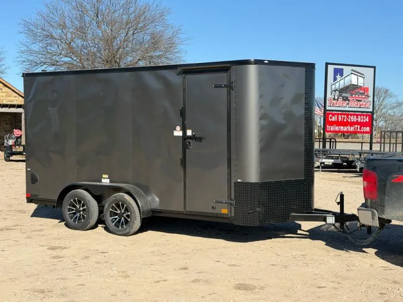 2026 Cargo Craft 7x16 Bumper Pull Tandem Axle Enclosed Cargo Trailer Elite V-Nose 7K GVWR (EV-7162)