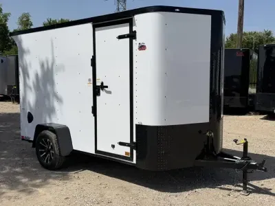 2026 Cargo Craft EV-Elite V-Nose 6' x 12' Single Axle Cargo / Enclosed Trailer Polycor Siding (EV