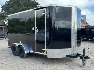 2026 Cargo Craft 7x16 Bumper Pull Tandem Axle Enclosed Cargo Trailer Elite V-Nose 7K GVWR (EV-7162)