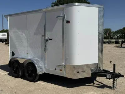 2026 Cargo Craft EV-Elite V-Nose 6' x 12' Tandem Axle Cargo / Enclosed Trailer Polycor Siding (EV-61