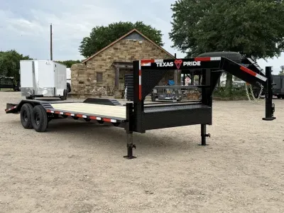 2026 Texas Pride 102X24 GOOSENECK LOWBOY EQUIPMENT TRAILER 16,000 LBS GVWR