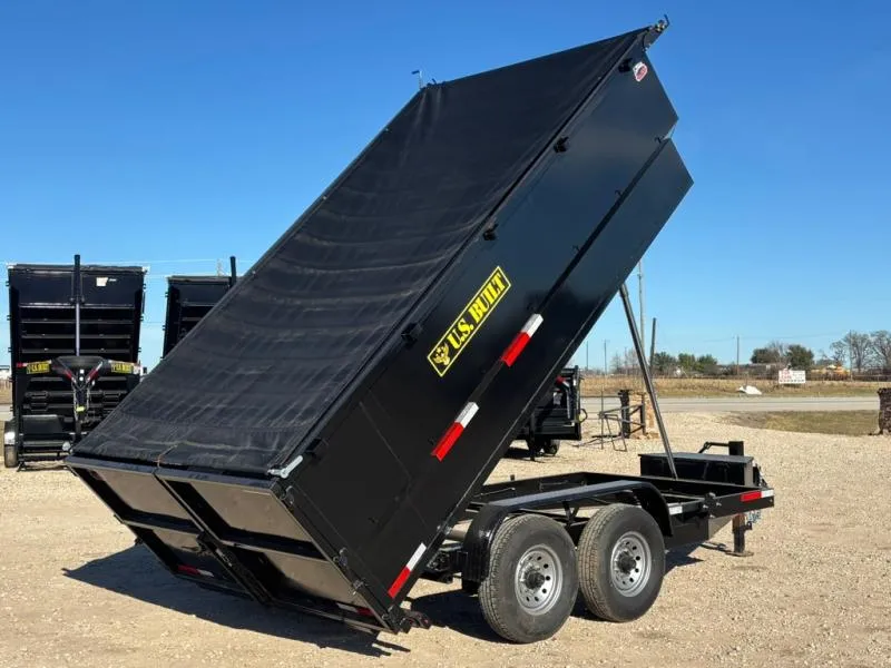 2025 U.S. BUILT 7'x14'x4' Bumper Pull Dump Trailer 16K *LOADED*