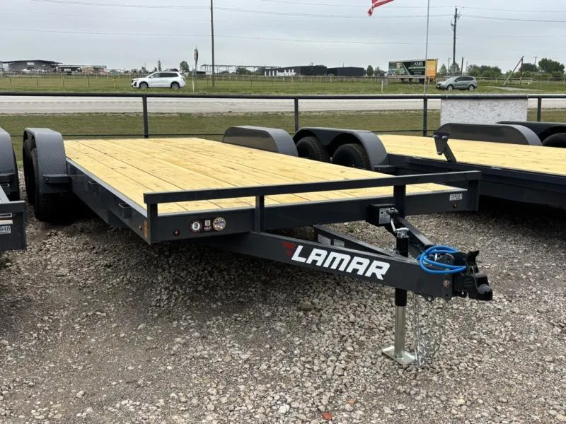 2026 Lamar 2026 Lamar 83"x20' Car Hauler Trailer Bumper Pull 7K GVWR (CE832023), Removable Fenders