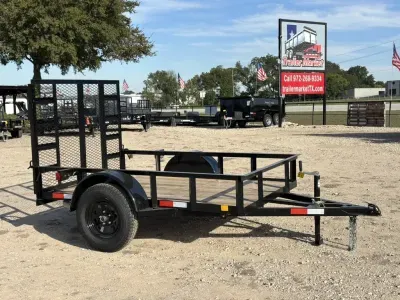 2026 Trailer Market 5'x8' Single Axle Utility Trailer w/ Gate 3.5K GVWR (5X8SA)