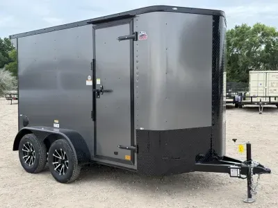 2026 Cargo Craft EV-Elite V-Nose 6' x 12' Tandem Axle Cargo / Enclosed Trailer Polycor Siding (EV-61
