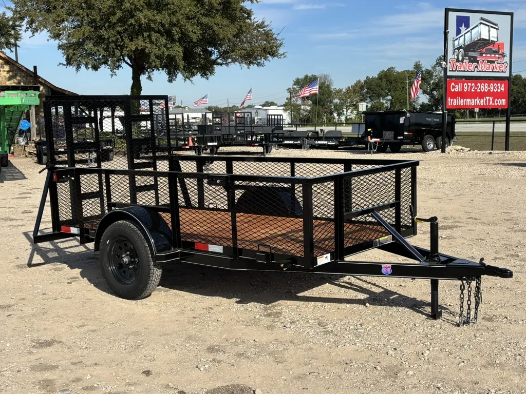 Ultality 2027 Trailer Market 5'x10' Single Axle Utility Trailer With Gate With 2 ...