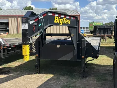 2025 Big Tex Trailers 102"x40' Deckover Flatbed Hotshot Trailer, 25,900 LBS GVWR (25GN-40D5A-MRBK)