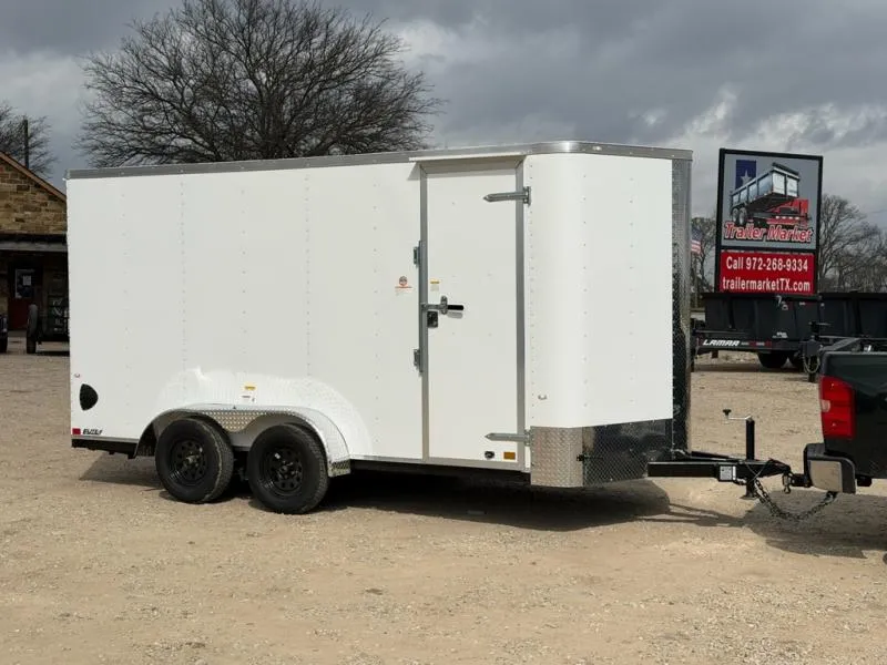 2026 Cargo Craft 7x16 Bumper Pull Tandem Axle Enclosed Cargo Trailer Elite V-Nose 7K GVWR (EV-7162)