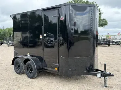 2026 Cargo Craft EV-Elite V-Nose 6' x 12' Tandem Axle Cargo / Enclosed Trailer Polycor Siding (EV-61