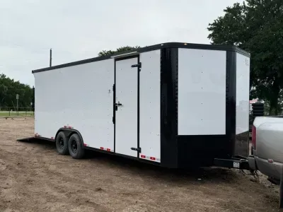 2026 Cargo Craft EV-Elite V-Nose 8.5' x 24' Tandem Axle Cargo / Enclosed Auto Hauler Trailer Polycor