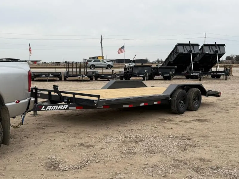 2026 Lamar 102"x20' Car Hauler Trailer Bumper Pull 10K GVWR (CC022025), Drive Over Fenders