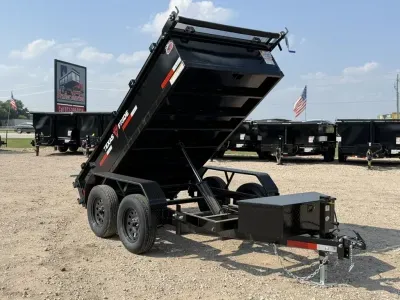 2026 Texas Pride 5x10x18 Bumper Pull Dump Trailer 7K GVWR, Hydraulic (DT5107K)