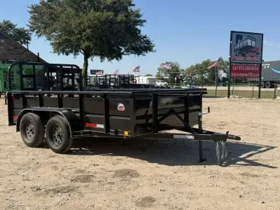 2026 J&C Trailers 77"x12' Tandem Axle Utility Trailer w/ Gate (77x12TAUT)