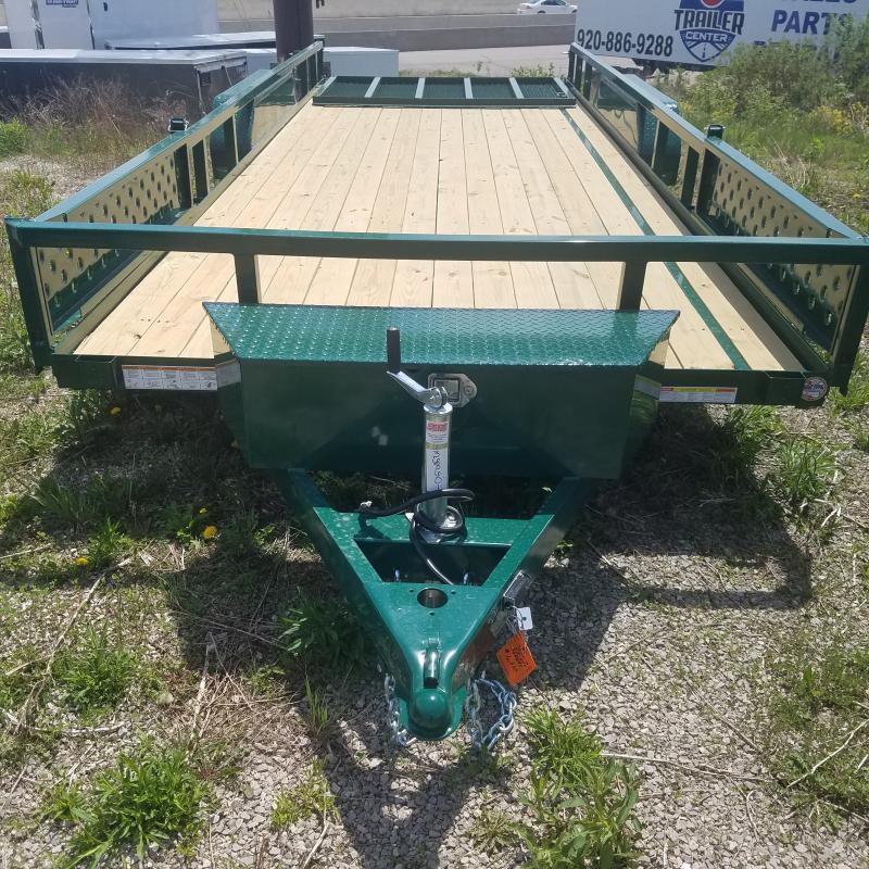 2022 Sure-Trac 7 x 20 Green ATV Trailer 7K Tandem 2022 Sure-Trac 7 x 20 Green ATV Trailer 7K Tandem