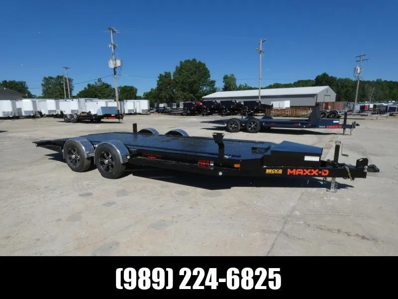MAXX-D 7' x 20' Drop-N-Load Open Car Hauler For Sale - Airbag Suspension - Easy Loading! Flexible $0