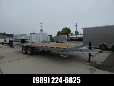 Galvanized 102" x 23' Galvanized Deckover Equipment Trailer - Corrosion Resistant - Business & Perso
