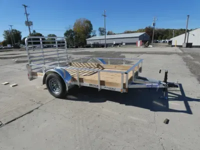 2027 Legend Trailers Low Side Single Axle 6' x '10 Aluminum Utility Trailer - Triple Tube Tongue 
