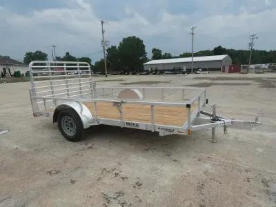 2027 Legend Trailers Open Deluxe Single Axle 7' x 12' Open Aluminum Utility Trailer - Absolute Be