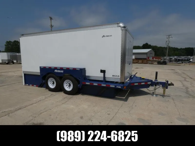 Air Tow Air Tow 16' Enclosed Drop Deck Equipment Trailer For Sale - Easy Ground Level Loading = No R