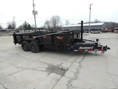 2026 Diamond C Trailers 7' x 16' Low Profile Dump Trailer For Sale - Loaded With Features - Flexible