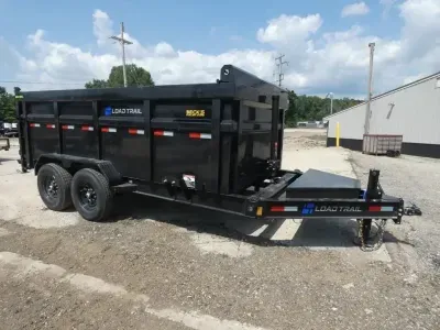 2027 Load Trail 7' x 14' Low Pro Dump Trailer - 4' Sides - 7 Gauge Floor - Flexible Financing Ava