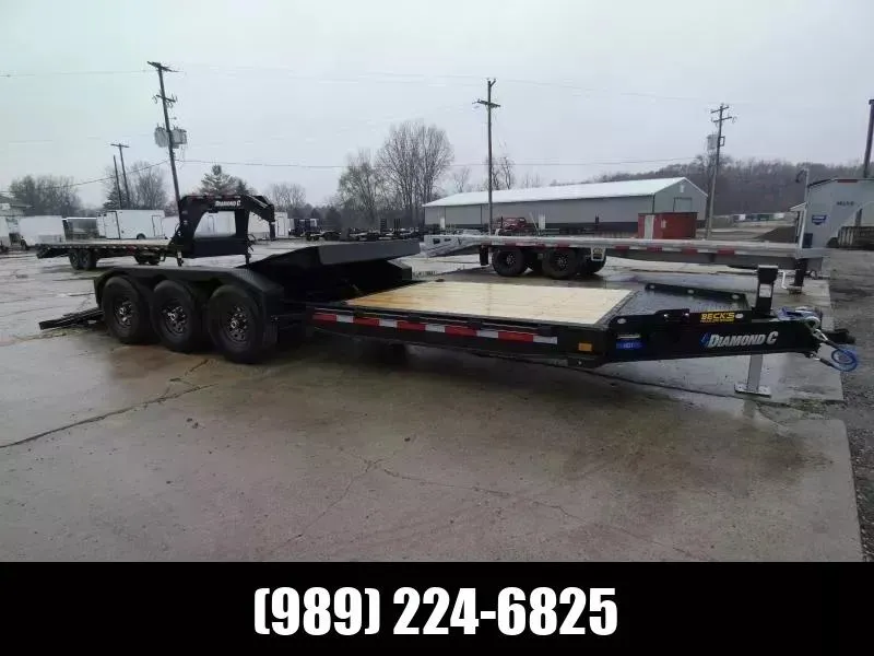 2026 Diamond C Trailers HDT 7' x 24' Tilt Deck Equipment Trailer - 24K Weight Rating - Torsion Ax
