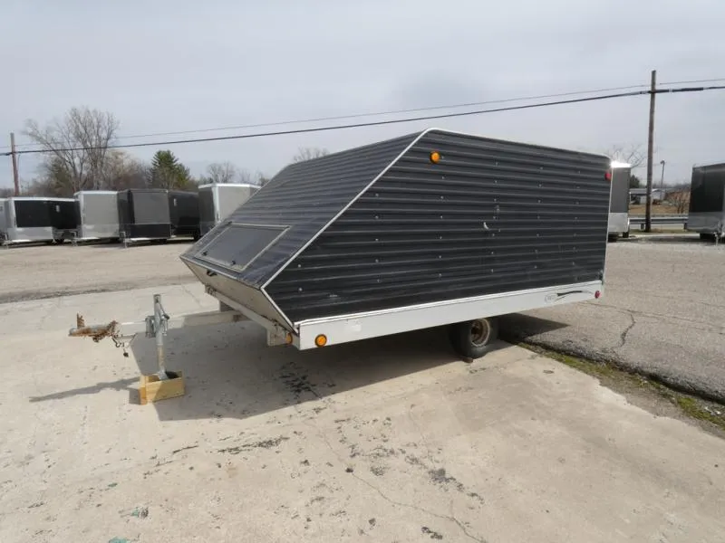 2008 R&R Trailers Used Clamshell 2-Place Snowmobile Trailer