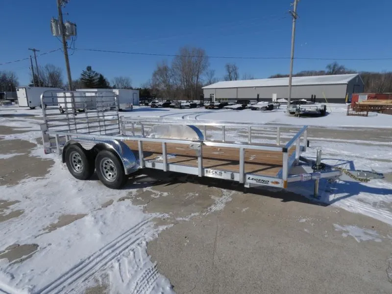 Legend Trailers 7' x 16' Open Aluminum Utility Trailer For Sale - Best Built Aluminum Utility Tra