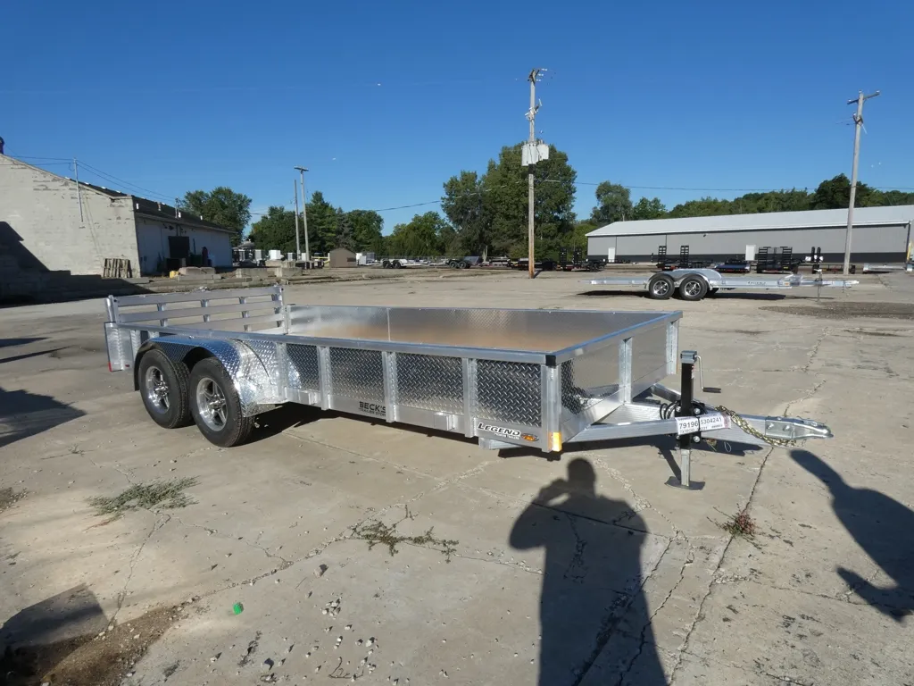 2027 Legend Trailers Open Deluxe Tandem Axle 7' x 16' Aluminum Utility Trailer - Absolute Best Bu