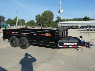 2027 Diamond C Trailers 7' x 14' Low Profile Dump Trailer - Loaded With Features - Flexible Financin